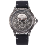 Orologi da uomo con quadrante in quarzo e cintura casual a forma di teschio