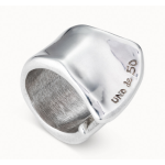 Anello fenditura placcato argento Sterling