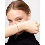 Bracciale con maglie grandi placcato argento Sterling