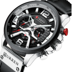 Curren Galacticos® orologio uomo pelle
