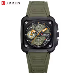 CURREN Black Square Orologio Uomo