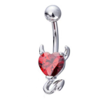 PIERCING OMBELLICO IN ACCIAIO INOSSIDABILE