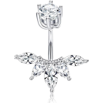 PIERCING OMBELICO IN ACCIAIO NAVEL FLOWER