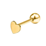 PIERCING LINGUA IN ACCIAIO-CUORE PIATTO MINIMAL