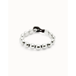 Bracciale con perline rotonde piccole placcate argento Sterling