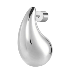 Orecchino a lobo goccia 2,6 cm con chiusura perla