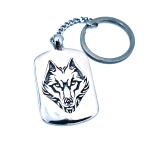 Portachiavi Dog Tag Wolf head