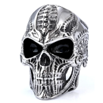 Anello da uomo retrò  Punk teschio 304 in acciaio inox