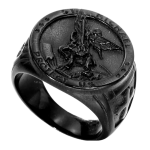 Anello in acciaio inossidabile San Michele