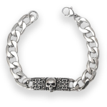 Bracciale In acciaio inossidabile con teschio