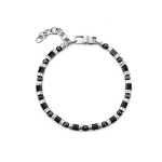 BRACCIALE ACCIAIO /TUBETTI ACCIAIO E PVD NERO