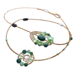 COLLANA SHINJU LONG GREEN