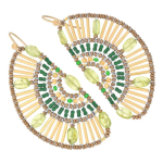 ORECCHINI BOMBAY GREEN