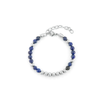BRACCIALE STEEL LAPIS LAZULI