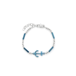 BRACCIALE STEEL/BLU ANCORA