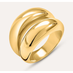 Anello Fascia Radiance Acciaio Dorato