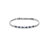 BRACCIALE STEEL CAT/TENNIS 3MM B/BLU