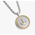 COLLANA UOMO CN PENDENTE NAUTICO PLACCATO ORO