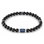 BRACCIALE UOMO CON ELEMENTI IN ACCIAIO E LEGNO 