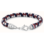 BRACCIALE UOMO TYSON IN PELLE INTRECCIATA TRICOLORE
