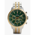 OROLOGIO UOMO CRONOGRAFO BICOLORE CON QUADRANTE VERDE