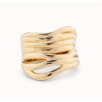 Anello artigianale placcato oro 18K