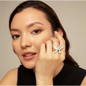 Anello artigianale placcato argento