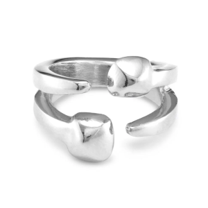 Anello artigianale placcato argento