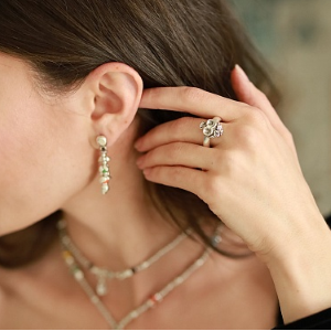 Anello artigianale placcato argento FREEDA