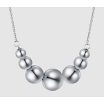 COLLANA DONNA SFERE IN ACCIAIO
