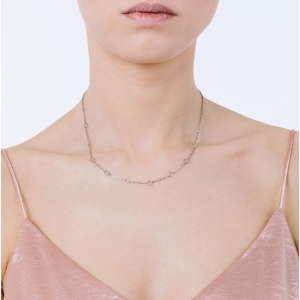 COLLANA DONNA IN ACCIAIO PER CHARMS CON MOSCHETTONE