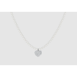 COLLANA DONNA IN ACCIAIO PERLE E CUORE