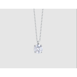 COLLANA DONNA IN ACCIAIO CON CRISTALLO BIANCO