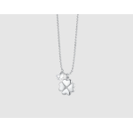 COLLANA DONNA IN ACCIAIO QUADRIFOGLIO E ZIRCONE