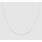 COLLANA DONNA IN ACCIAIO CON PERLE BIANCHE