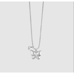 COLLANA DONNA IN ACCIAIO FARFALLA E ZIRCONE