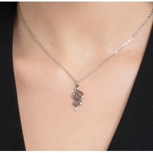 COLLANA DONNA IN ACCIAIO CON SERPENTE