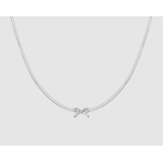 COLLANA DONNA IN ACCIAIO FIOCCO