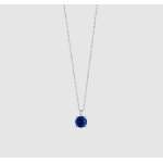 COLLANA DONNA IN ACCIAIO PUNTO LUCE BLU