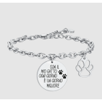 BRACCIALE DONNA IN ACCIAIO GATTO