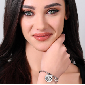 BRACCIALE DONNA IN ACCIAIO GATTO