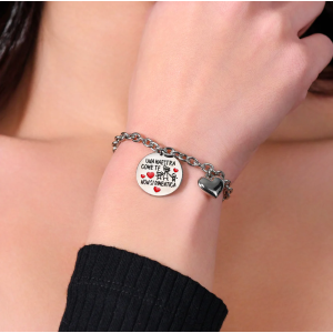 BRACCIALE DONNA IN ACCIAIO UNA MAESTRA COME TE NON SI DIMENTICA