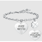 BRACCIALE DONNA IN ACCIAIO GRAZIE MAESTRA