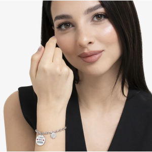 BRACCIALE DONNA IN ACCIAIO TI VOGLIO BENE MAMMA