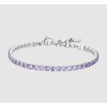BRACCIALE TENNIS DONNA CRISTALLI VIOLA