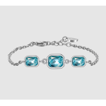 BRACCIALE DONNA CON CRISTALLI ACQUA MARINA