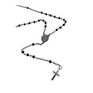 Collana rosario in acciaio inossidabile