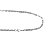 Catena in acciaio a maglie ovali squadrate