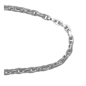 Catena in acciaio a maglie ovali squadrate