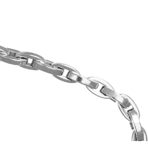 Catena in acciaio a maglie ovali squadrate
